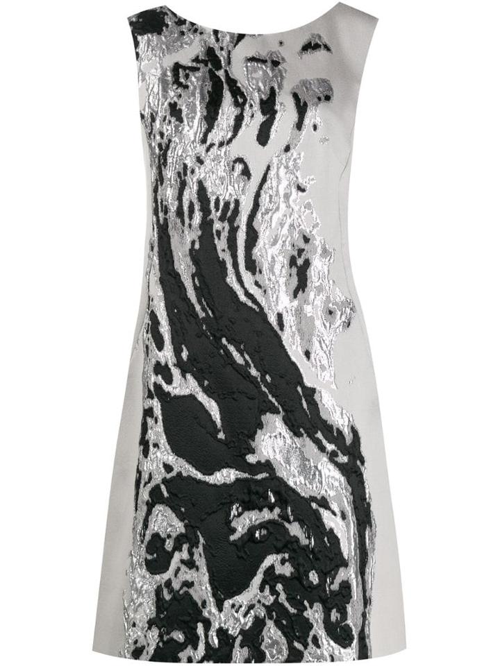 Alberta Ferretti Metallic Sheen Dress - Grey