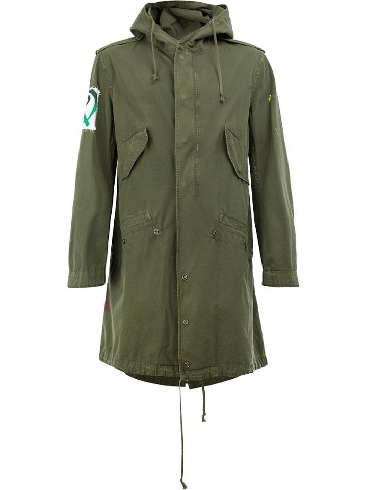Faith Connexion Printed Parka Coat - Green