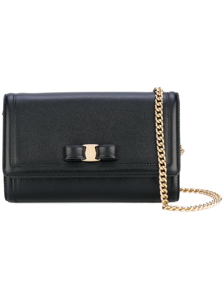 Salvatore Ferragamo Vara Crossbody Bag - Black