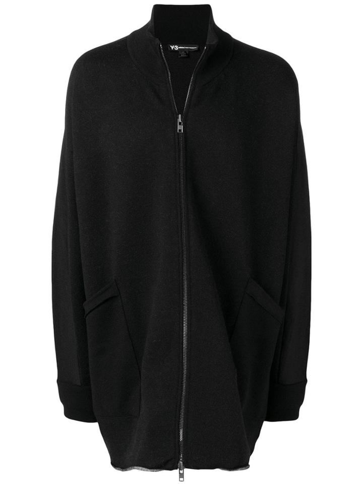 Y-3 Knitted Stacked Logo Parka - Black