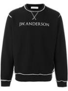 J.w.anderson Exposed Seam Sweatshirt, Men's, Size: Small, Black, Cotton