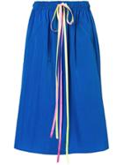 Mira Mikati Daisy Snap Midi Skirt - Blue