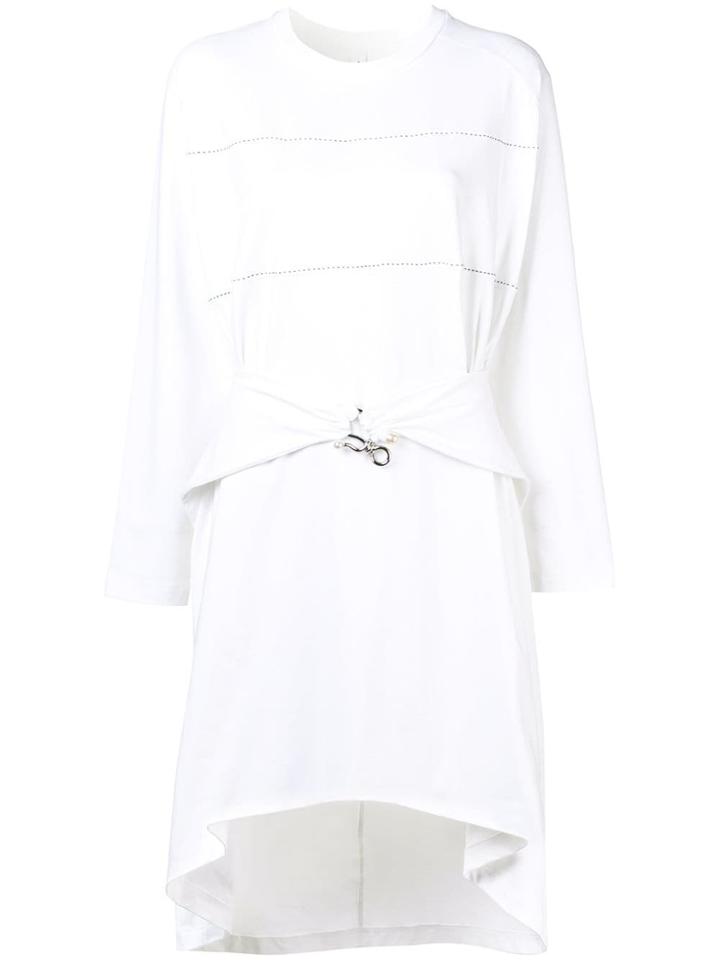 Carven High Low Midi Dress - White