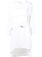 Carven High Low Midi Dress - White