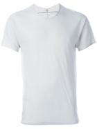 Label Under Construction Parabolic Zipped Seam T-shirt, Men's, Size: Medium, Nude/neutrals, Cotton
