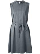 Miharayasuhiro Tie Fastening Pinstripe Dress