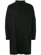 Marka Long Oversized Shirt - Black