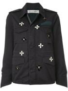 Tu Es Mon Trésor Bijou Flower Field Jacket - Blue