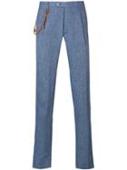 Berwich Straight-cut Trousers - Blue