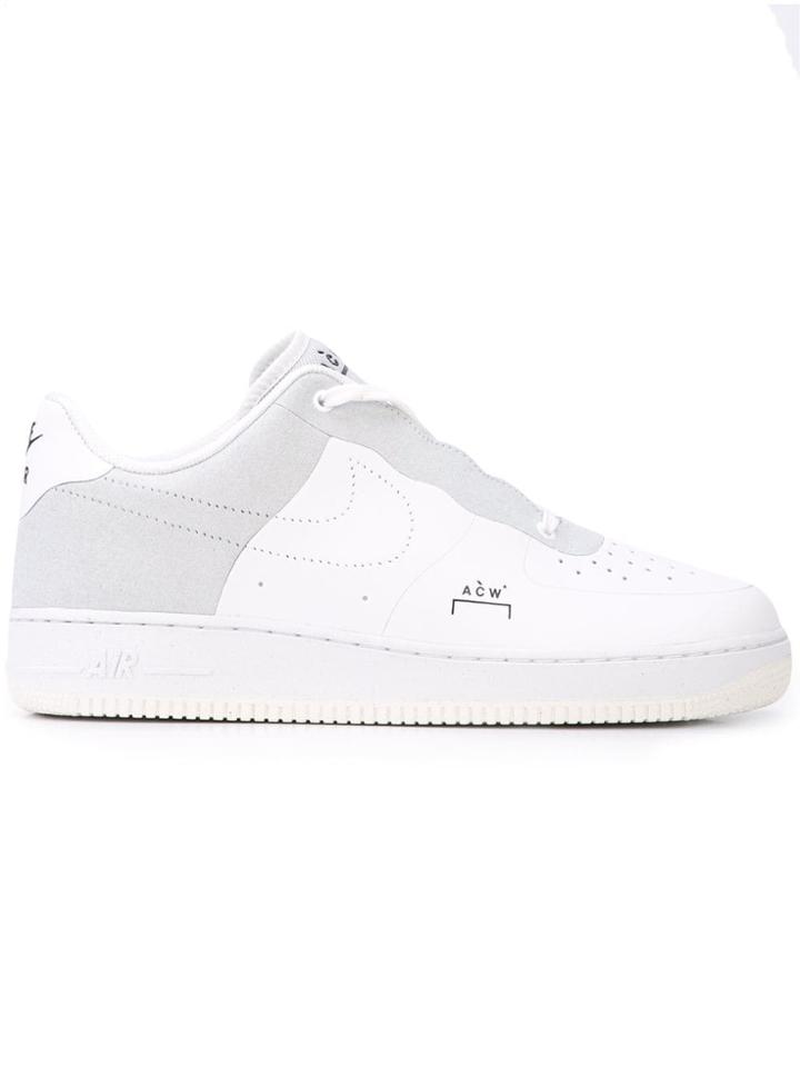 Nike Perforated Swoosh Sneakers - White