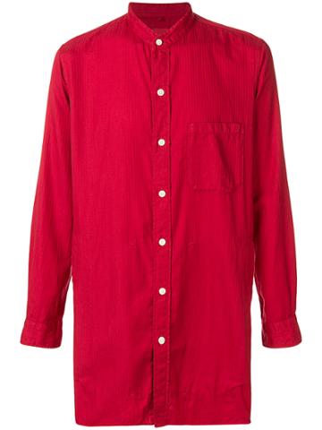 Ts(s) Long Button Shirt - Red