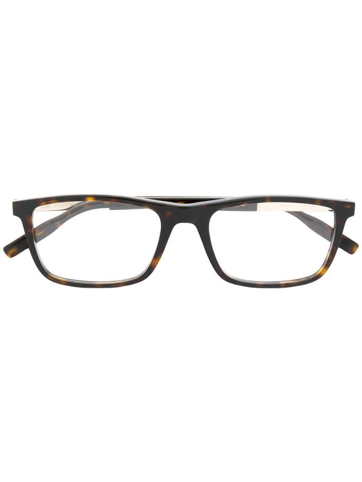 Montblanc Rectangular Shape Glasses - Brown