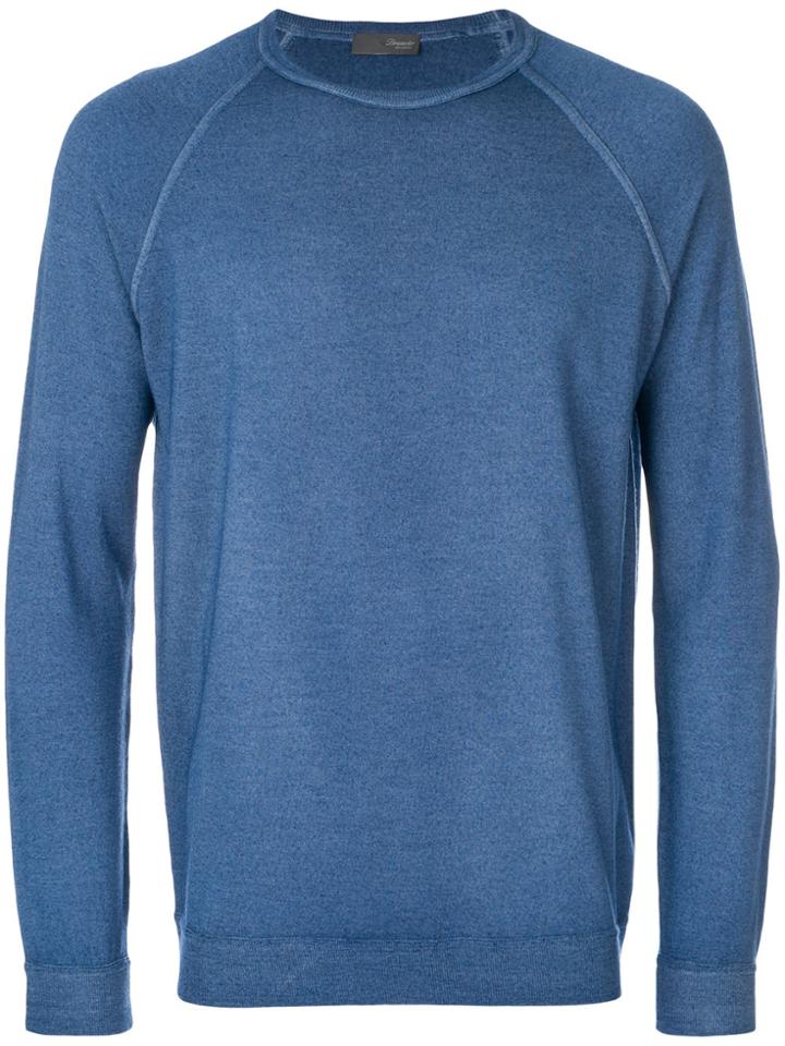 Drumohr Classic Fitted Sweater - Blue