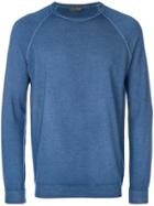 Drumohr Classic Fitted Sweater - Blue