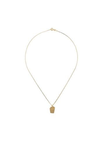 Malaika Raiss Fries Charm Necklace - Gold