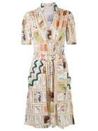 Isabela Capeto Print Belted Dress