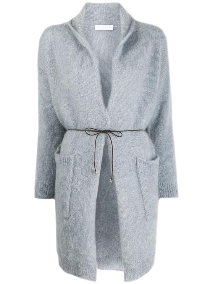 Fabiana Filippi Tie-waist Cardigan - Blue