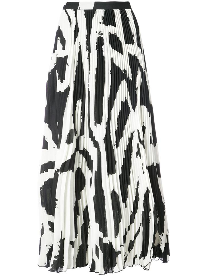 Proenza Schouler Knife-pleated Long Skirt - White