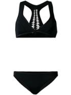 Dion Lee Filter Two Piece, Women's, Size: 6, Black, Nylon/spandex/elastane