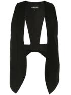 Ann Demeulemeester Open Front Waistcoat - Black