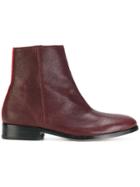 Ps By Paul Smith Striped Ankle Boots - Red