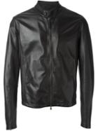 Eleventy Zipped Leather Jacket