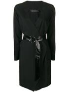 Federica Tosi Wrap Belted Dress - Black