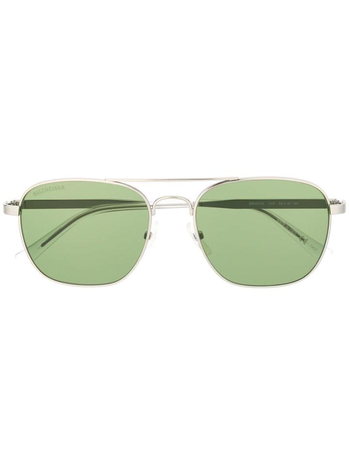 Balenciaga Eyewear Aviator Sunglasses - Silver