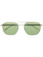 Balenciaga Eyewear Aviator Sunglasses - Silver