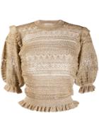 Ulla Johnson Short-sleeve Fitted Top - Gold