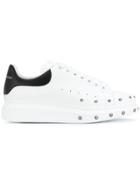 Alexander Mcqueen Extended Sole Studded Sneakers - White
