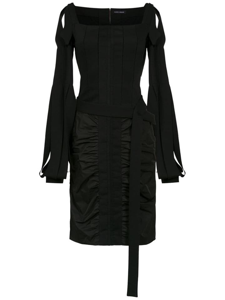 Gloria Coelho Corselet Dress - Black