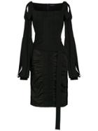 Gloria Coelho Corselet Dress - Black