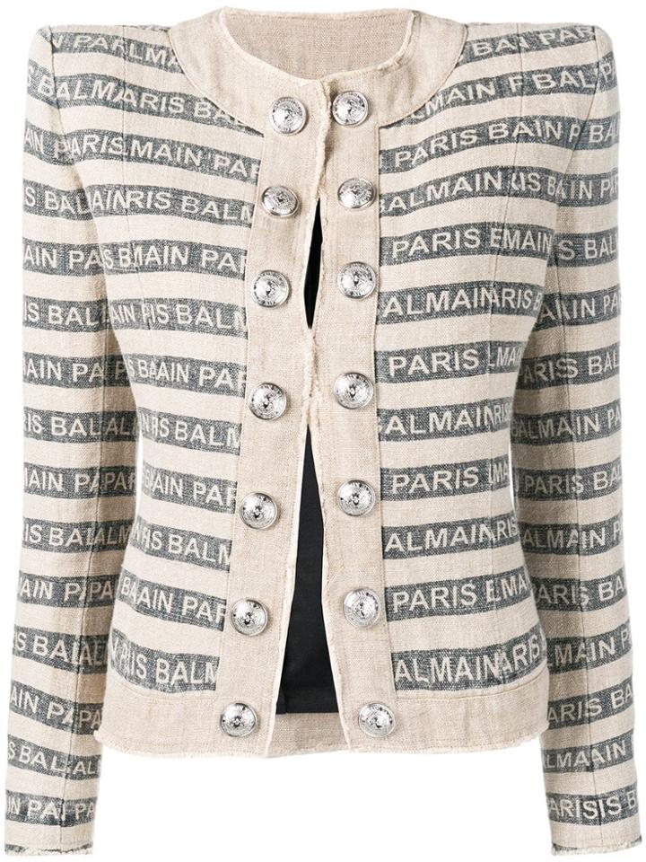 Balmain Gay Ficelle Jacket - Neutrals