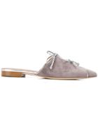 Malone Souliers By Roy Luwolt Vilvin Bow-detail Mules - Grey