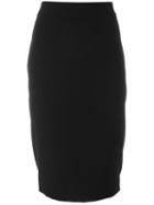 Dkny Midi Pencil Skirt, Women's, Size: 4, Black, Nylon/polyester/spandex/elastane/viscose