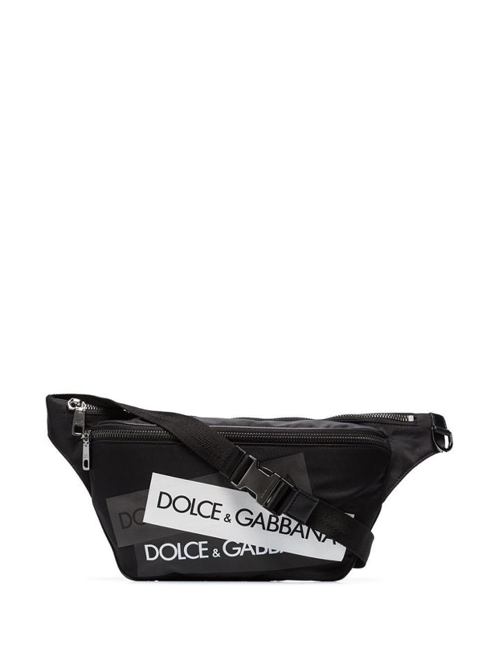 Dolce & Gabbana Large Logo-print Belt Bag - Black