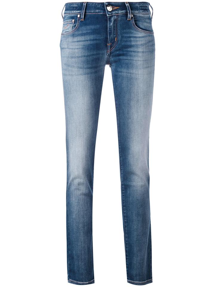 Jocelyn Slim-fit Jeans - Women - Cotton/elastodiene/spandex/elastane - 28, Blue, Cotton/elastodiene/spandex/elastane, Jacob Cohen