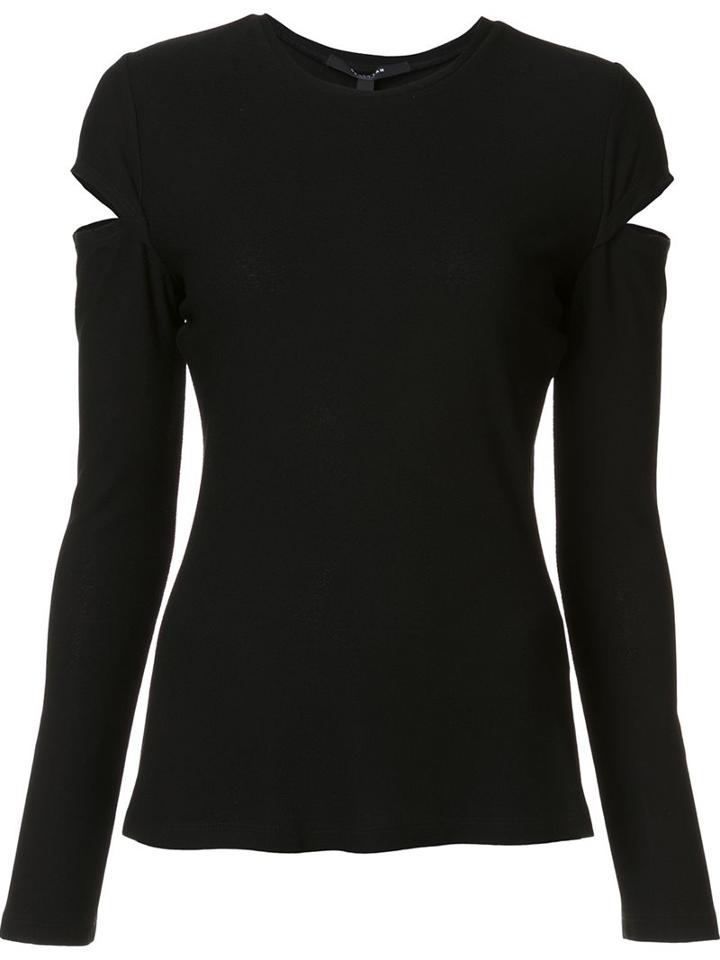 Derek Lam Cut Out Detail Long Sleeve Top