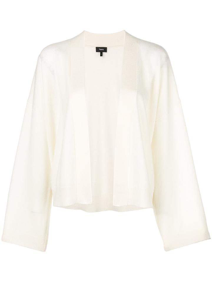 Theory Wide Sleeve Cardigan - White