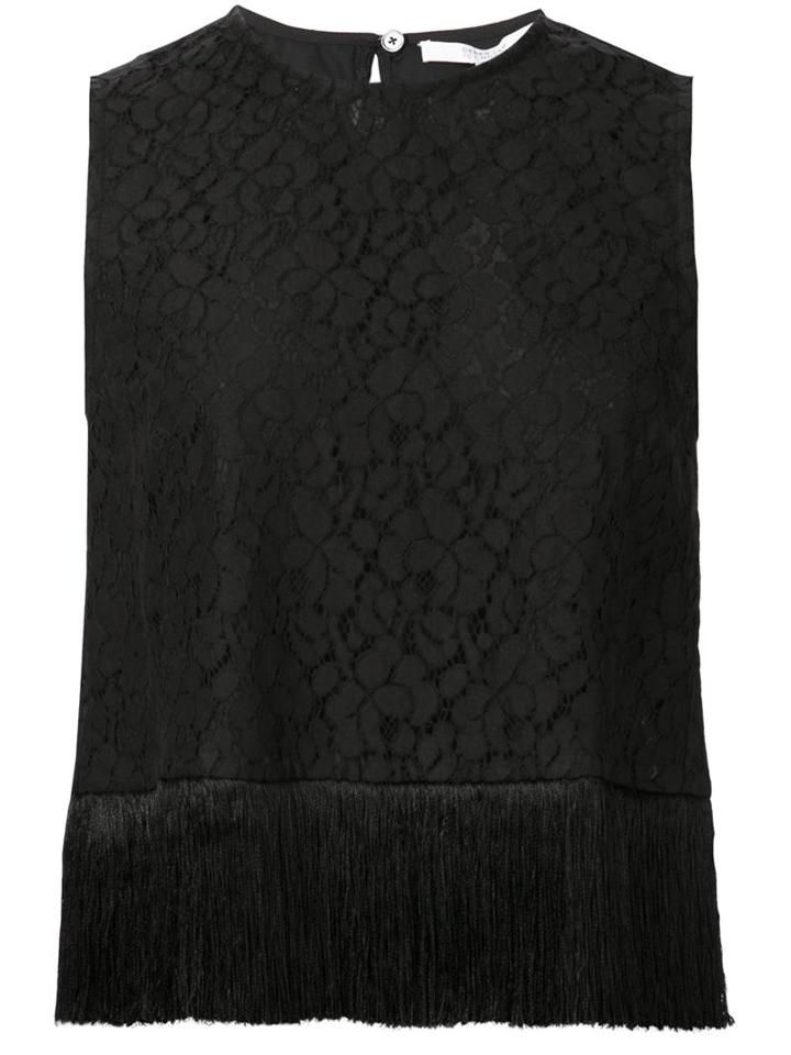 Derek Lam 10 Crosby Fringed Lace Top