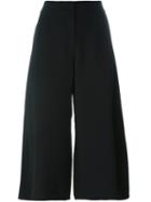 Victoria Beckham Denim Crepe Culottes, Women's, Size: 8, Black, Polyester