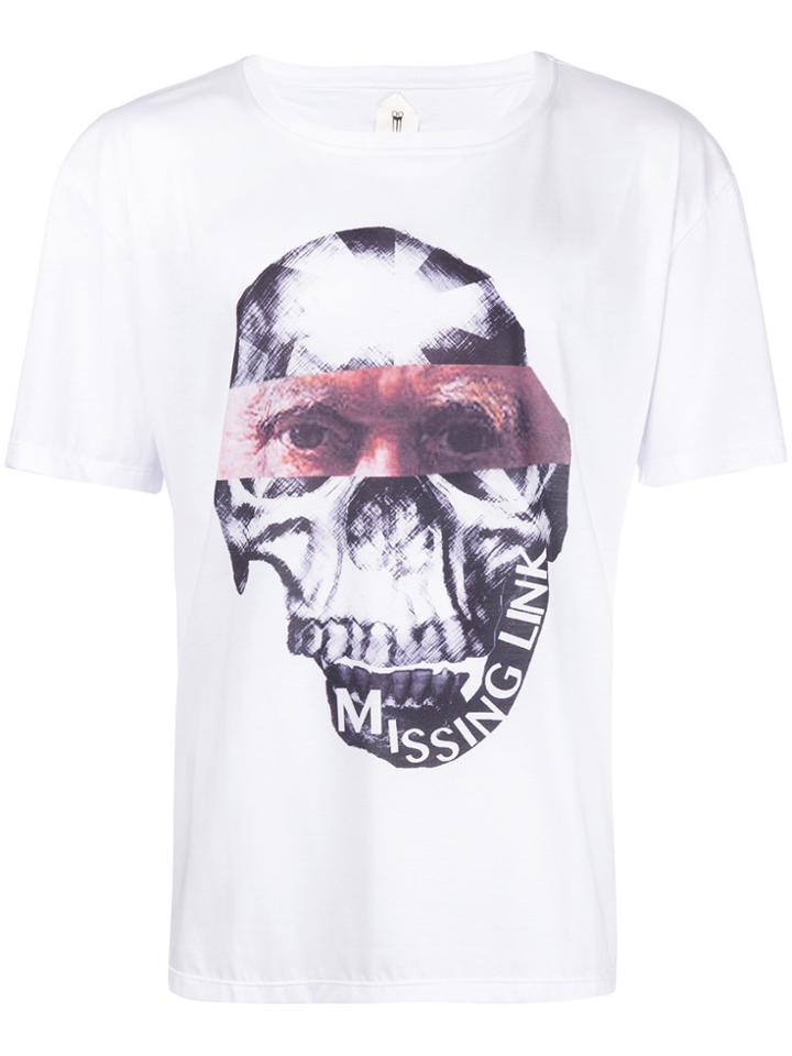 Poan Skull Print T-shirt - White