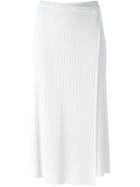 Iceberg Ribbed Skirt, Women's, Size: 40, White, Polyamide/polyester/viscose
