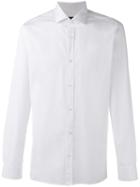 Z Zegna Plain Shirt, Men's, Size: 40, White, Cotton