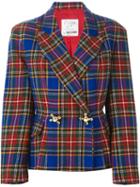 Moschino Vintage Tartan Skirt Suit