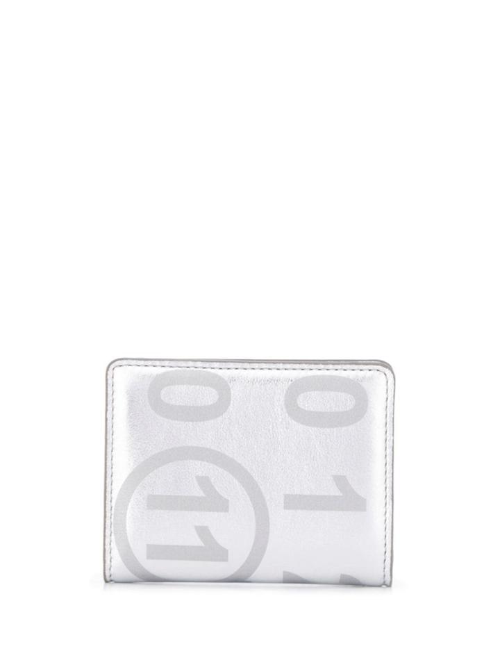 Maison Margiela Numbers Print Small Wallet - Silver