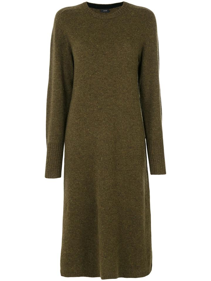 Joseph - Long Jumper Dress - Women - Wool - M, Green, Wool