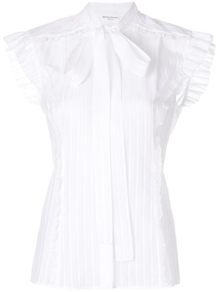 Sonia Rykiel Short-sleeve Bow Blouse - White