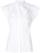 Sonia Rykiel Short-sleeve Bow Blouse - White